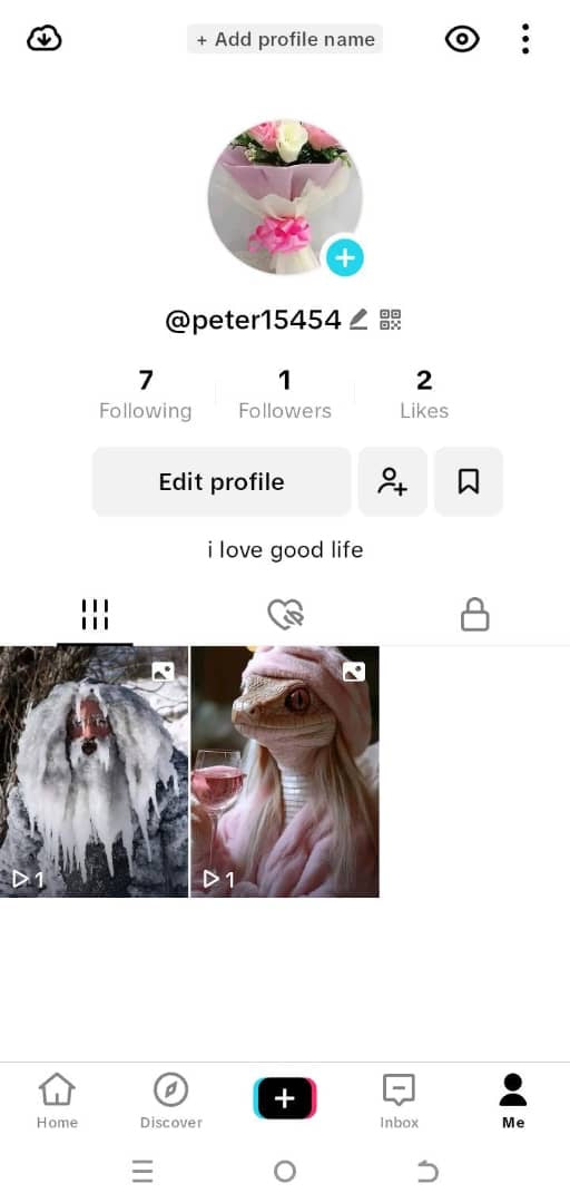 TikTok account