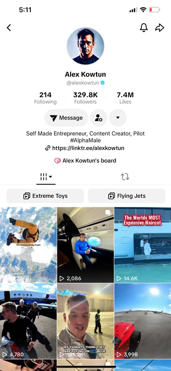 Verify TikTok account 300k followers