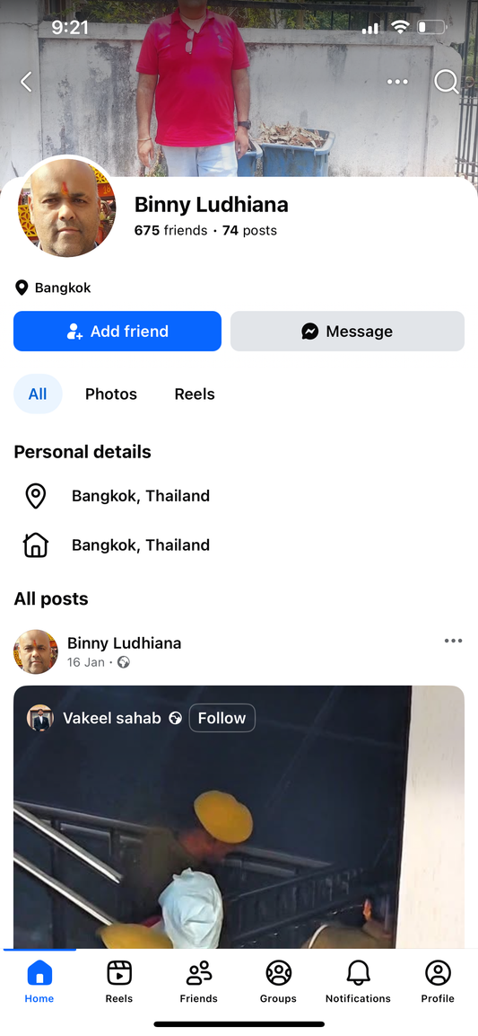 Thialand Facebook