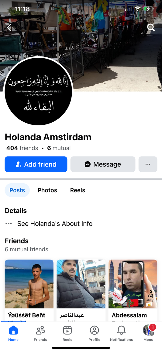 Facebook switch profile