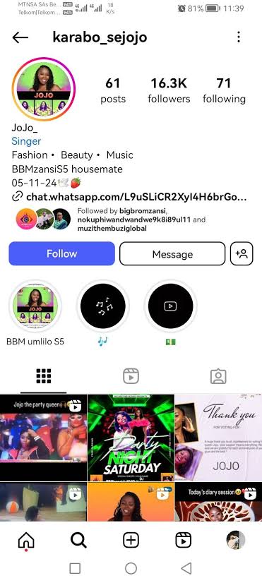 Instagram 16k followers