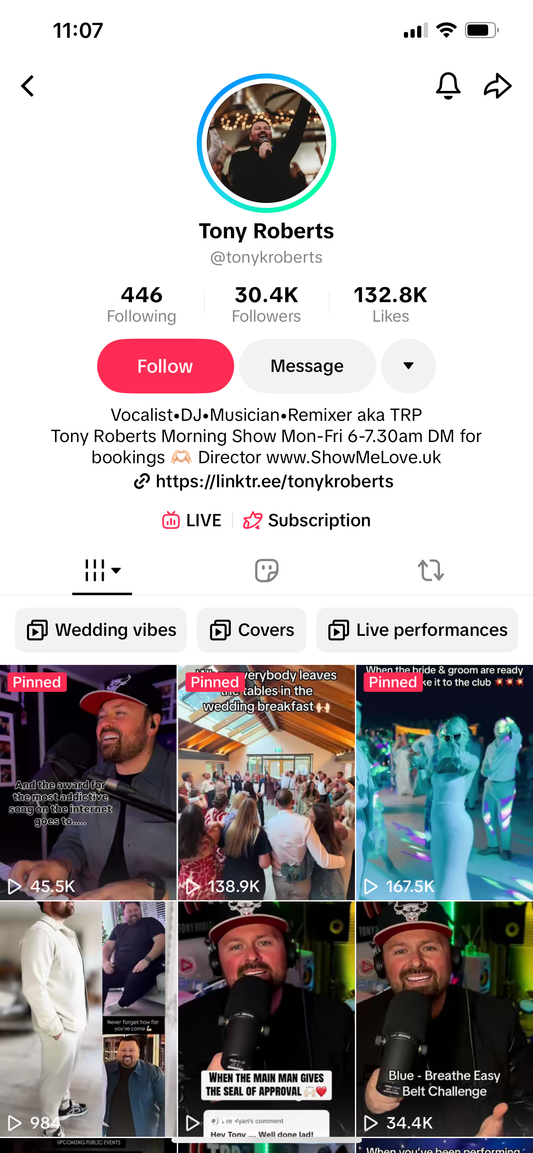 USA monetized TikTok account 30k followers