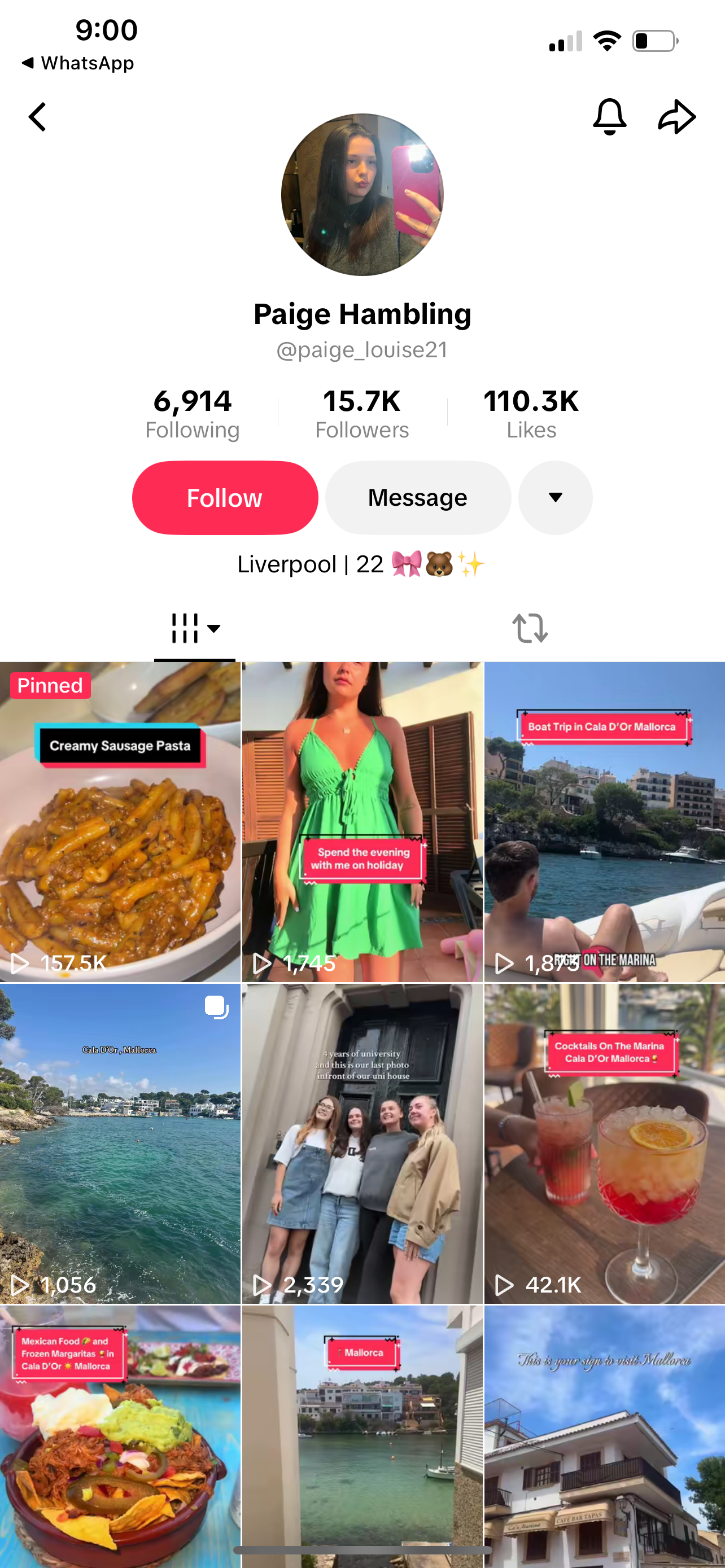 TikTok accounts 15k followers