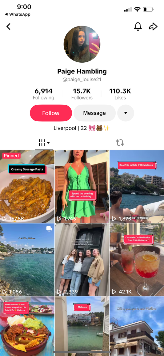 TikTok accounts 15k followers