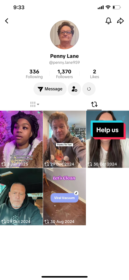 USA TikTok account 1k followers