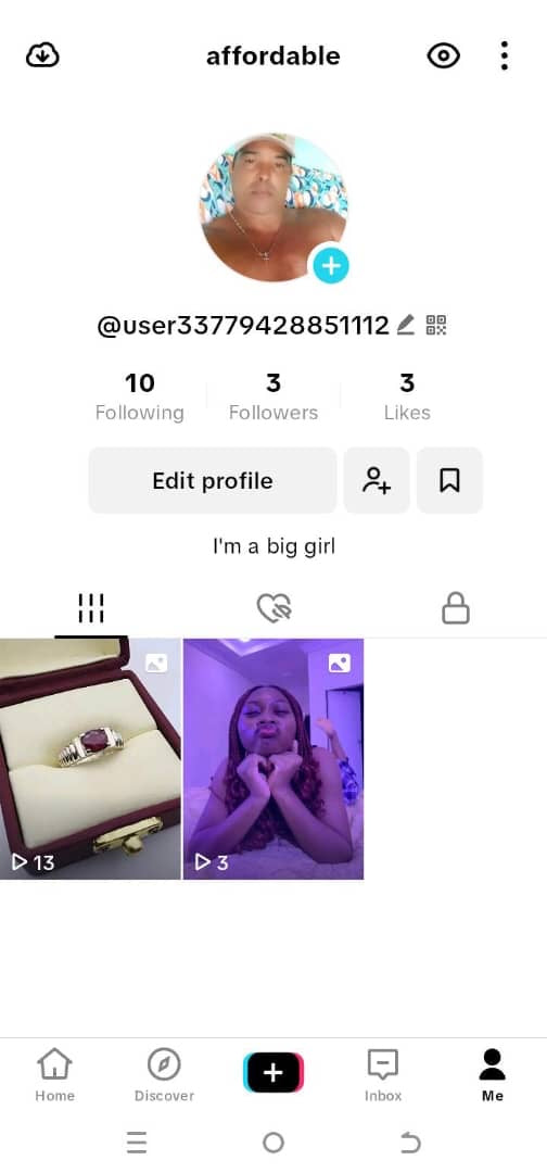 TikTok account