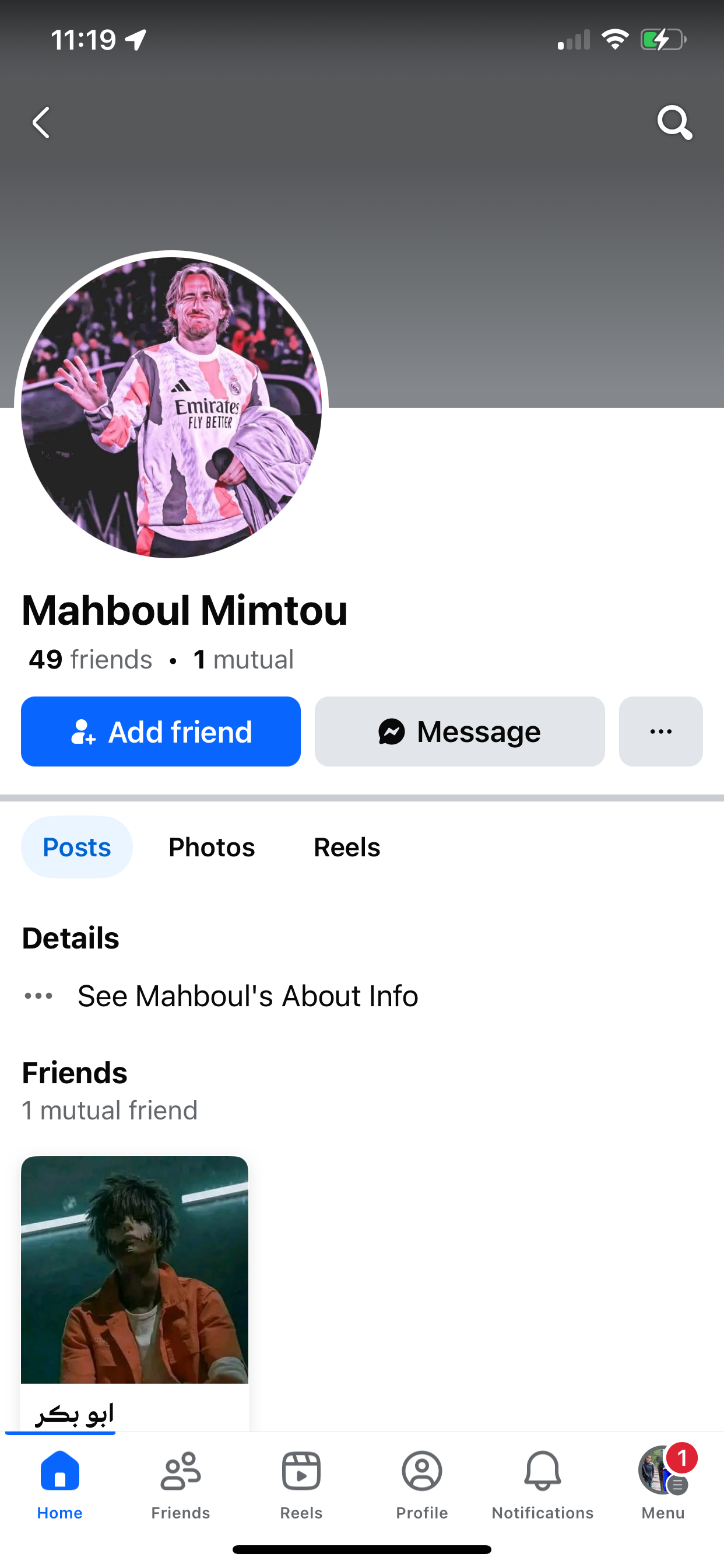 Facebook switch profile