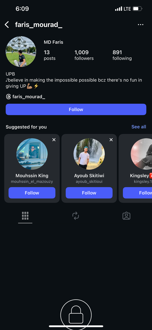 Instagram 1K followers
