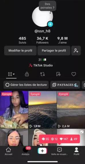 TikTok 36k followers